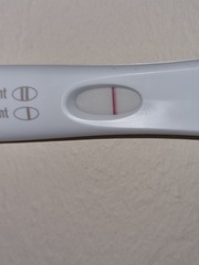 Line eyes or faint positive
