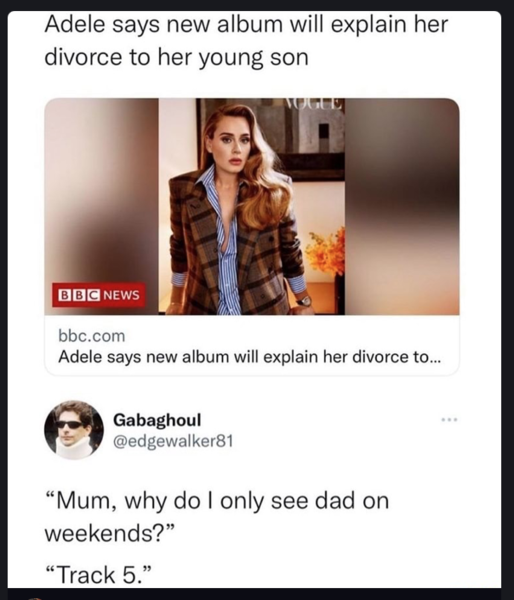 To wonder what Adele meant when she said she "had to show up for herself every day?"