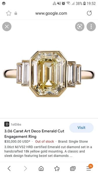 To show me your engagement rings?
