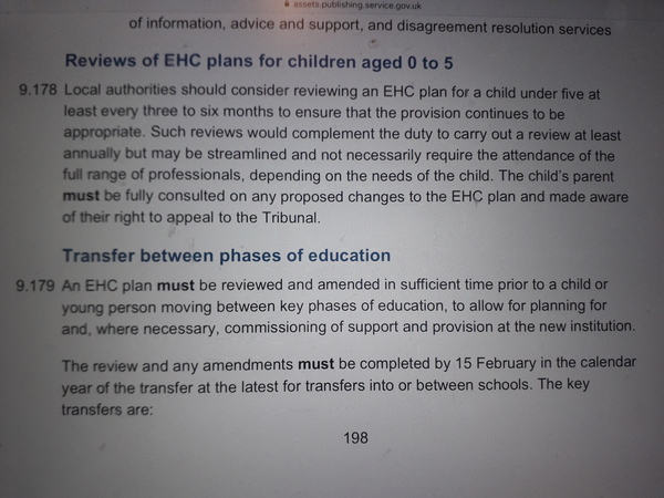 To actually expect something from an EHCP?