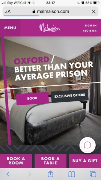 A night away in a nice hotel or somewhere totally different