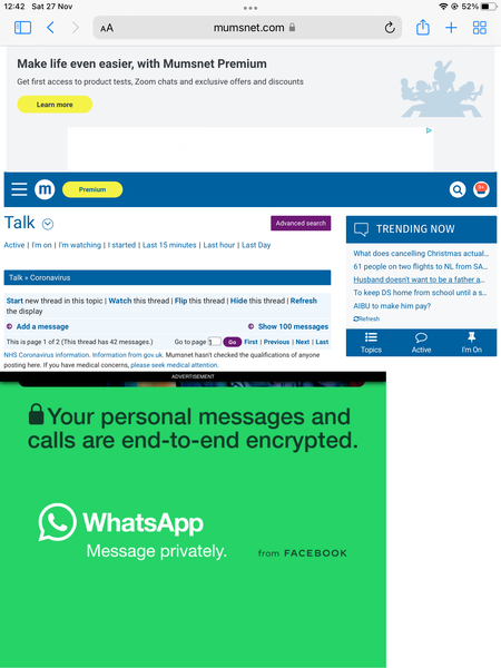 Black sections over text. Advert?