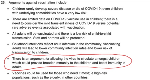 Infecting children to protect adults - yay or nay?