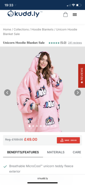 To buy DS a ‘girly’ hoodie?