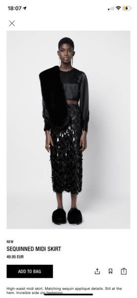 Sequin skirt