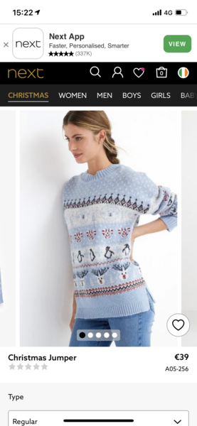 Pretty Christmas jumper/cardigan
