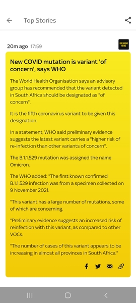 New Covid variant *title edited by MNHQ at OP's request*