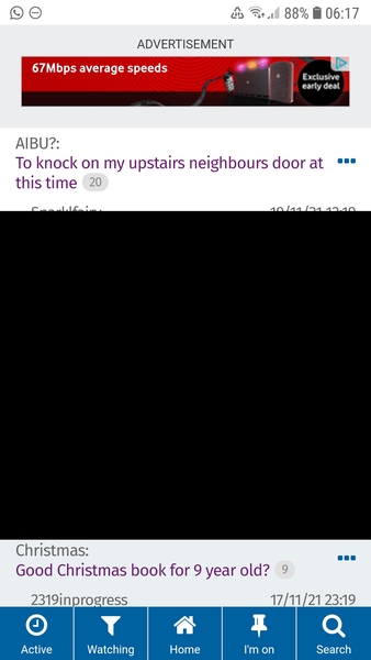 Black sections over text. Advert?