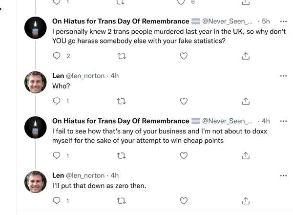 Victim Support tweets that Transwidows are abusers