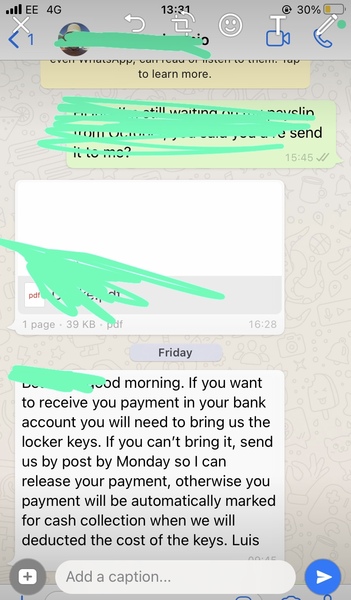 Ex employer withholding finally pay