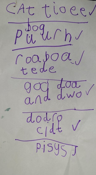 How behind is my daughter? Year one.
