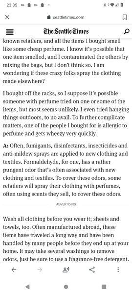 Clothing companies getting worse and worse with sending clothes covered in horrible smells