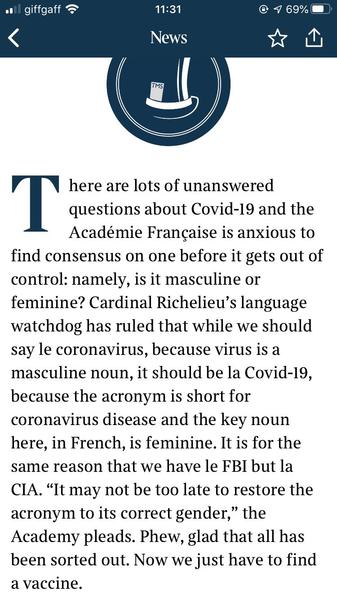 who decides whether French nouns are masculine or feminine?