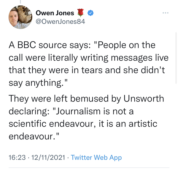 The BBC’s outgoing head of news has told LGBT staff they “have to get used to” hearing things “they do not personally like”.