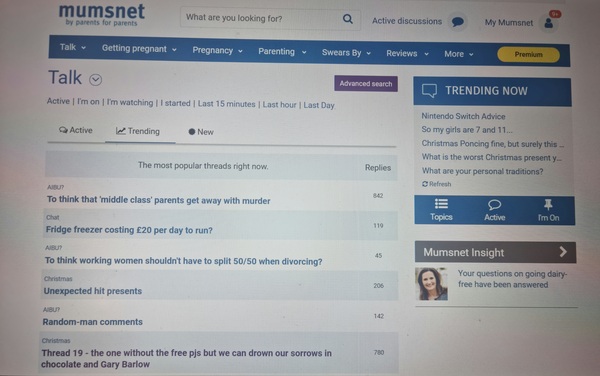 Please turn off “Trending in Christmas” or at least make the red less BRIGHT!