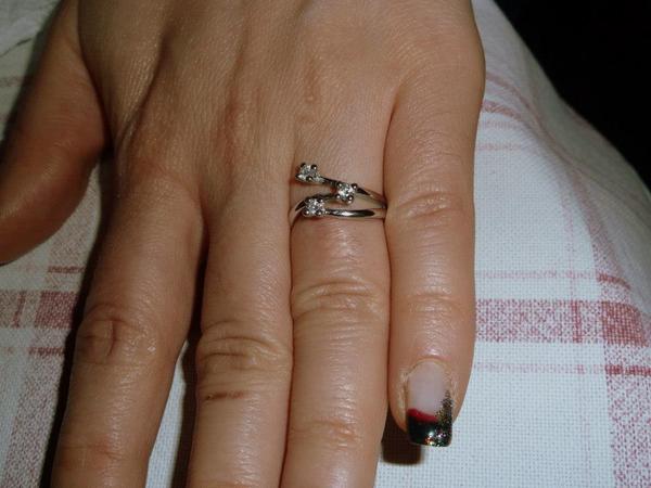 To show me your engagement rings?