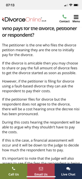 Responding to the Divorce Application Petition -