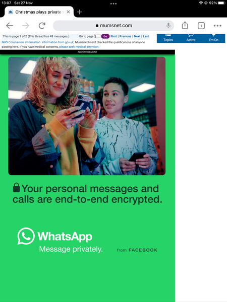 Random ads popping up and covering content