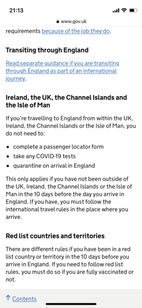 Travelling from Ireland to uk in few days