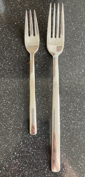 WHO on earth thought three-pronged forks were a good idea? I’ve had a terrible time trying to eat my cake.