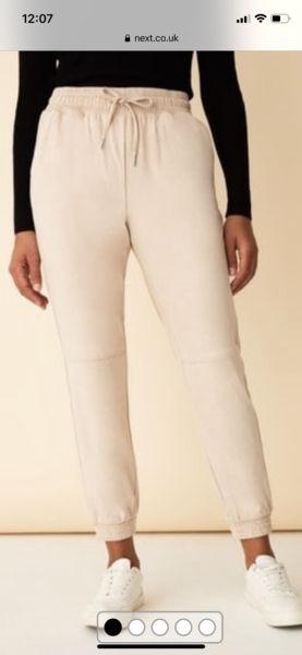 Suedette joggers
