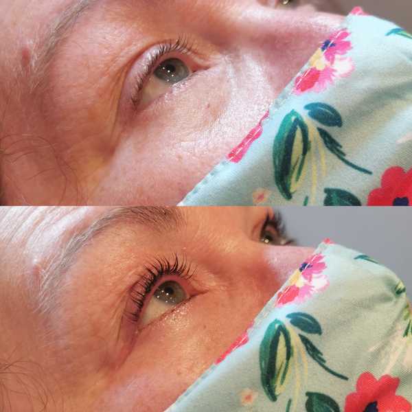 Lash lift for super straight lashes