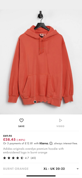 Longer/oversized hoodie.