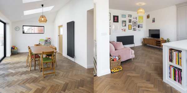 What flooring in extension?