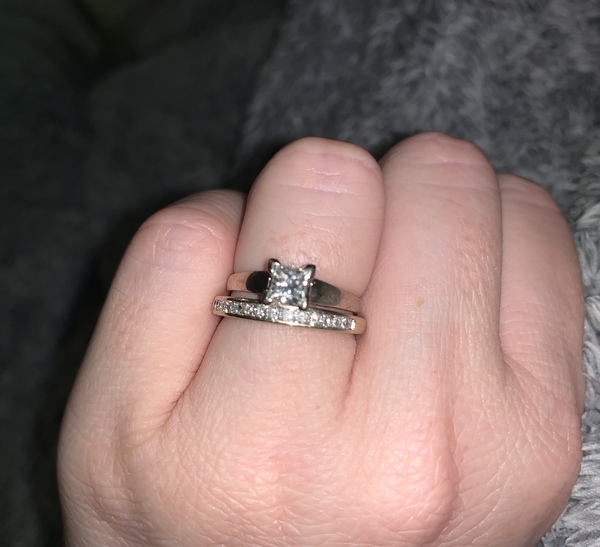 To show me your engagement rings?