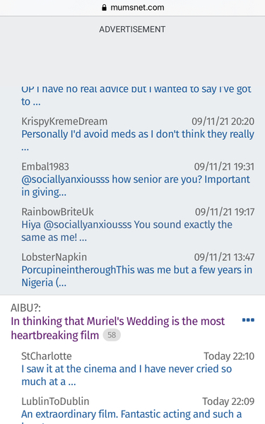 Threads disappearing from “I’m on” but still appearing in “I’m watching”