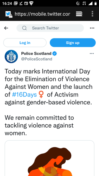 Police forces and social media on International Day for the Elimination of Violence Against Women