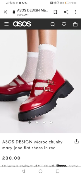 Red mary jane shoes?