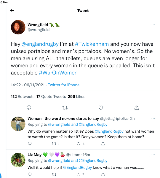 Man in women's loos - did o overreact?