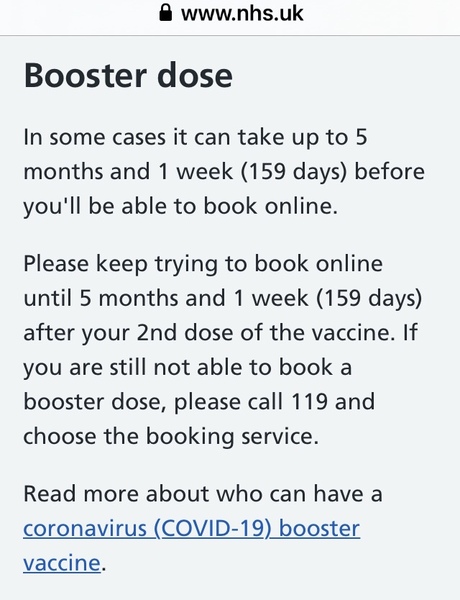 How soon after 6 months can people book boosters?