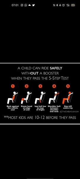 When did you get rid of car seats all together?
