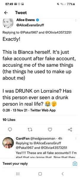 Alice Evans on Lorraine