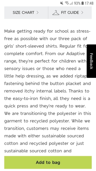 To dress a child who doesn’t have ASD in M+S easy dress/autism clothes?