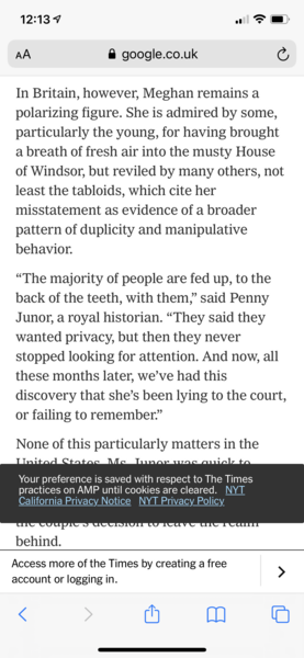 Meghan Markle ANL court appeal. Thread 2.