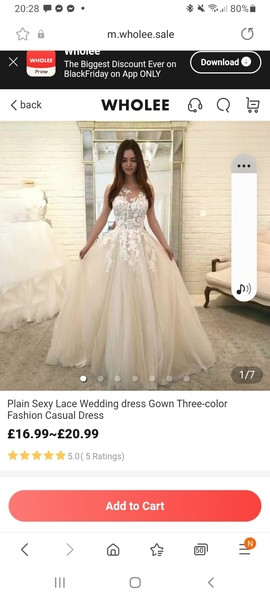 Wedding dresses off website Wholee