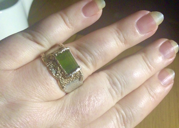 To show me your engagement rings?