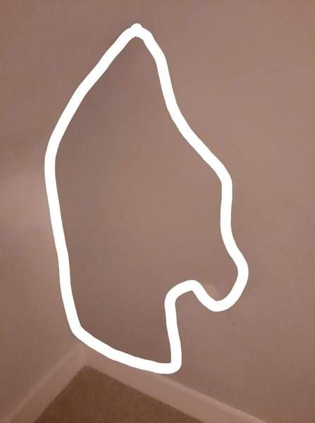 Wet patch on wall