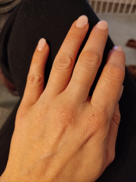 To show me your engagement rings?