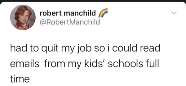 Can't we just send our kids to school and not have constant events or texts to think about