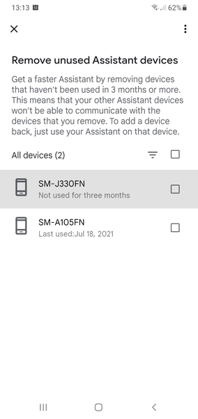 Why would a device appear on Google Assistant list?