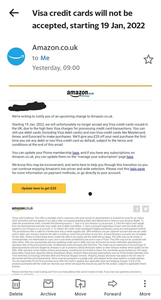 Bloody Amazon and Visa