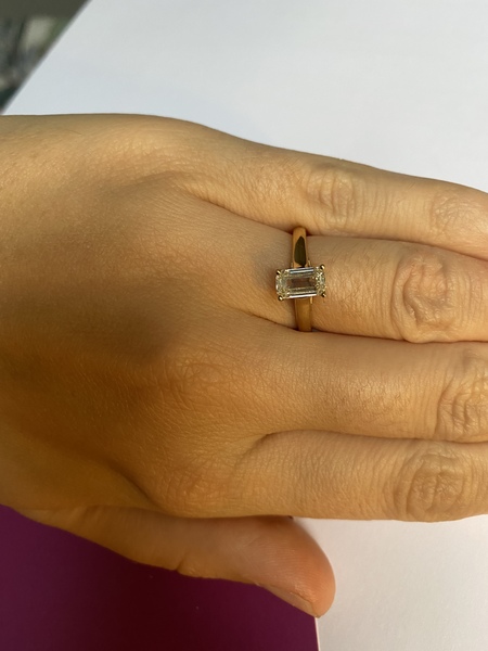 To show me your engagement rings?