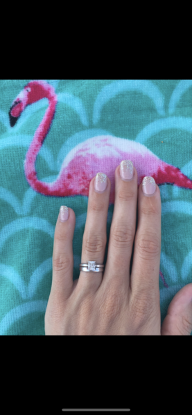 To show me your engagement rings?