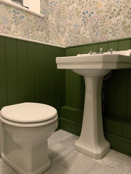 downstairs loo - tile/half tile/paint?