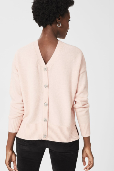 Pink jumper with v neck  and glittery buttons  at rear - where is it ?