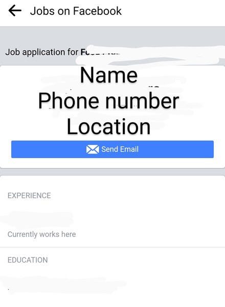 Have you ever applied for a job through the Facebook job feature?